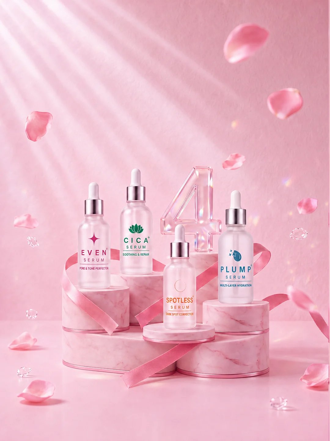 LaLe Skincare — مجموعة الأربع أنواع سيروم